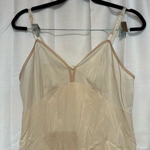 Vintage Vanity Fair cream slip dress